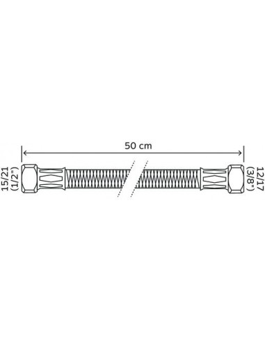 Flexible F12/17 F15/21- 50 cm 2985-94