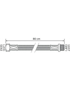 Flexible M12/17 F15/21- 80 cm 2985-96 2