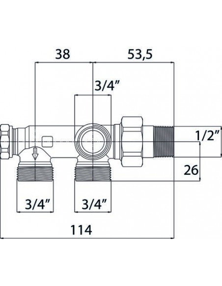 DISTRIBUTEUR BITUBE A RACCORDEMENT MURAL