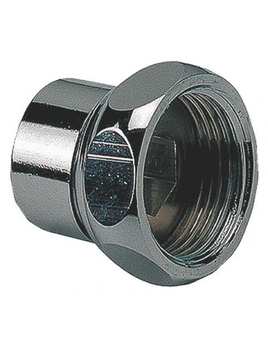 RACCORD LAITON CHROME FEMELLE - ECROU
