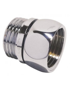 RACCORD LAITON CHROME MALE - ECROU