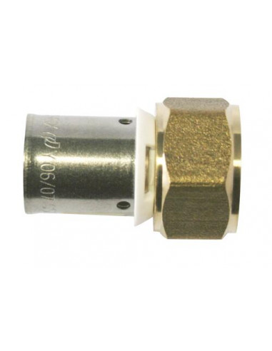 RACCORD ECROU TOURNANT A SERTIR RADIAL 3301-25-20