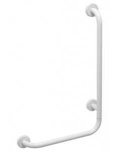 Barre d'appui 30x60cm Droit époxy blanc 3342D