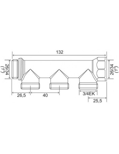 COLLECTEUR LAITON 3/4EK EASY LOCK