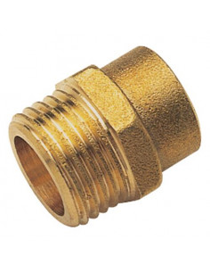 MAMELON DROIT LAITON MALE ET A SOUDER CUIVRE - 243 GCU