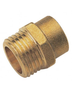 MAMELON DROIT LAITON MALE ET A SOUDER CUIVRE - 243 GCU