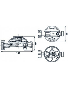 DETENDEUR POUR BUTANE CIAL A SECURITE NF 45420 2