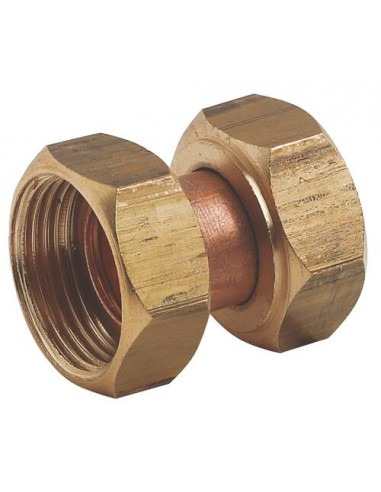 RACCORD DOUBLE FEMELLE 2 ECROUS PRISONNIERS R80 4693-20-20