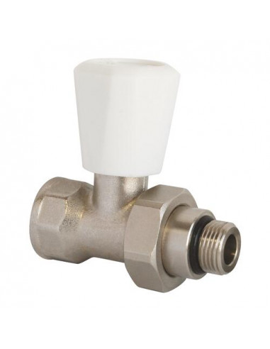 ROBINET DE RADIATEUR SIMPLE REGLAGE DROIT NICKELE