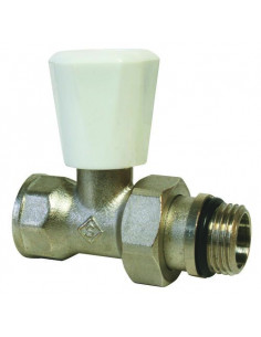 ROBINET DE RADIATEUR SIMPLE REGLAGE DROIT NICKELE 488-20N