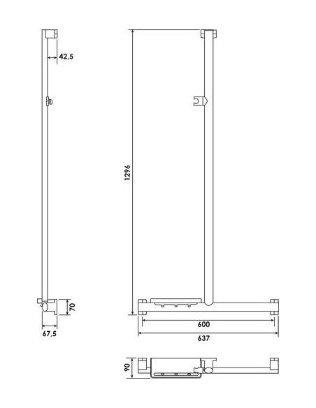 Barre d'appui T ou L 49820
