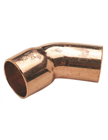 COUDE CUIVRE 45° MALE FEMELLE - 40 CU