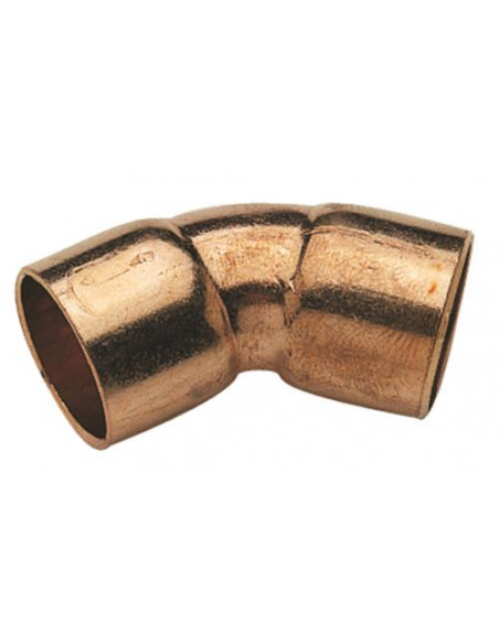 COUDE CUIVRE 45° DOUBLE FEMELLE - 41 CU