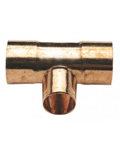 TE DROIT REDUIT CUIVRE TRIPLE FEMELLE - 130 CU