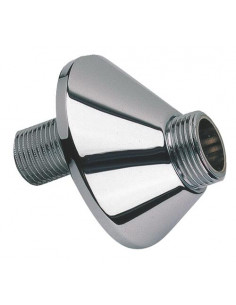 RACCORD LAITON CHROME EXCENTRE 45 DOUBLE MALE 12/17 20/27 2