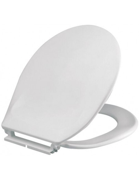 ABATTANT DOUBLE THERMOPLASTIQUE BLANC - RH