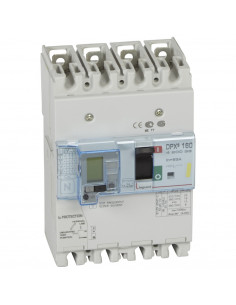 Disjoncteur magnétothermique différentiel DPX³160 pouvoir de coupure 16kA 400V 4 Pôles 63A  LEGRAND 420033 2