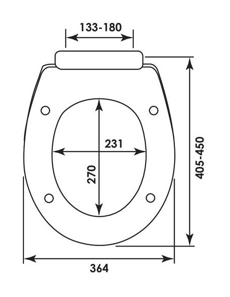 ABATTANT DOUBLE THERMOPLASTIQUE SIAMP