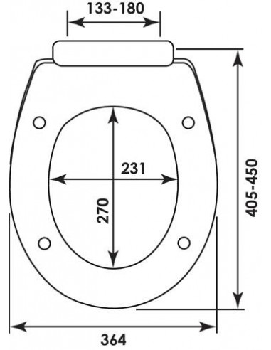 ABATTANT DOUBLE THERMOPLASTIQUE SIAMP