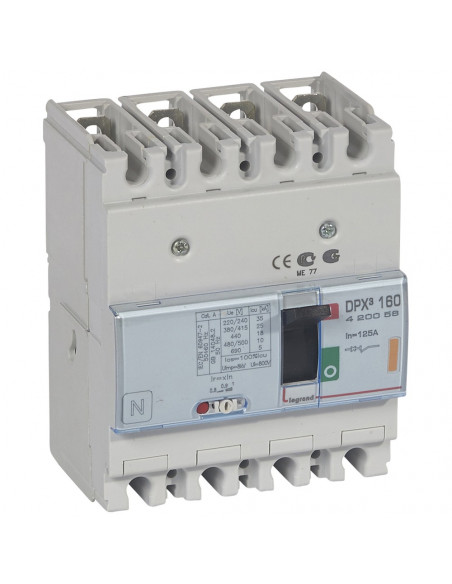 DPX3 160 MT 4P 125A 25KA LEGRAND 420056