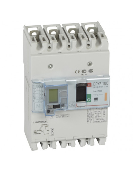 DPX3 160 MT+DIFF 4P 100A 25KA LEGRAND 420075