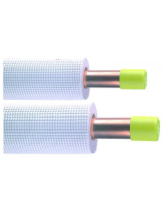 TUBE CU08 1/4-3/8 ISOLE PE BLANC M1 20M 605510207 2