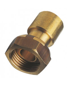 RACCORD 2 PIECES A JOINT PLAT A BRASER SUR TUBE CUIVRE