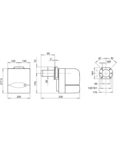 BRULEUR FIOUL RH br 17 à 42 KW 7200