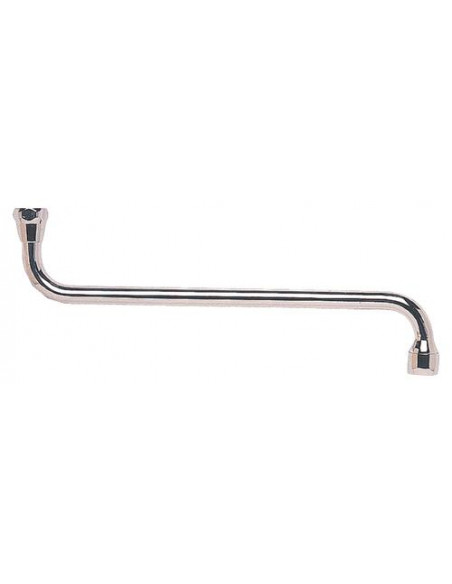 Bec standard par dessous chromé écrou 15/21 300mm