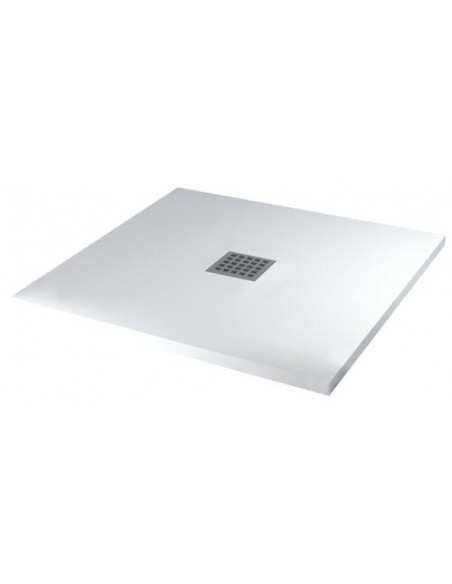 Receveur + bonde blanc 90*90 800060