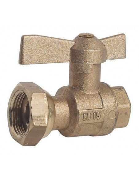 ROBINET D'ARRET COMPTEUR DROIT A BOISSEAU SPHERIQUE