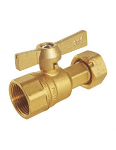 ROBINET D'ARRET COMPTEUR DROIT A BOISSEAU SPHERIQUE