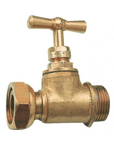 ROBINET D'ARRET COMPTEUR DROIT TETE A POTENCE