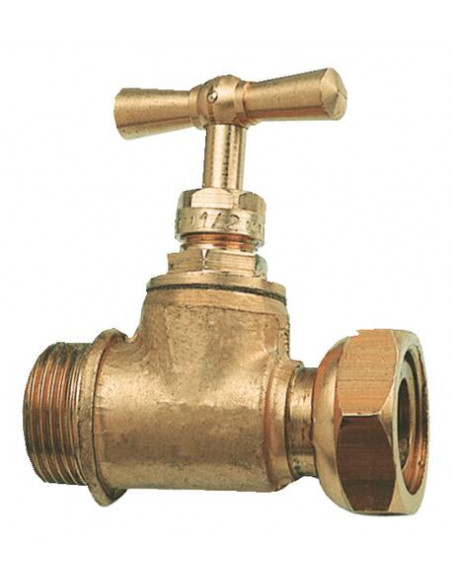 ROBINET D'ARRET COMPTEUR DROIT TETE A POTENCE