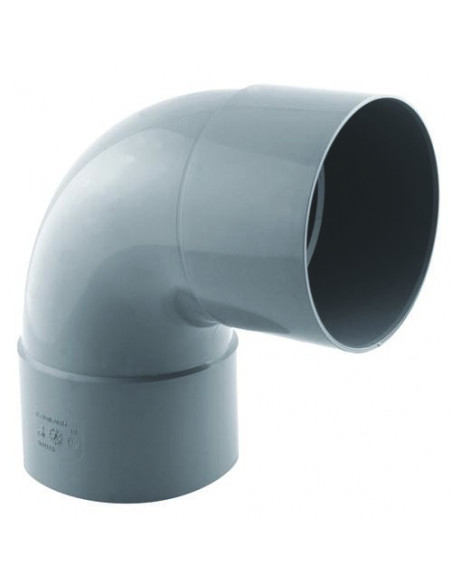 COUDE PVC A 87.30° POUR EVACUATION DOUBLE FEMELLE