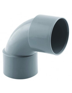 COUDE PVC A 87.30° POUR EVACUATION DOUBLE FEMELLE 2