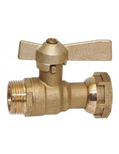 ROBINET D'ARRET COMPTEUR DROIT A BOISSEAU SPHERIQUE 2