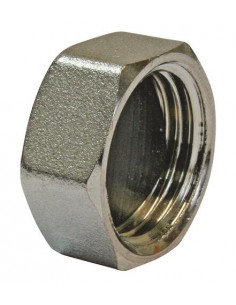 Bouchon feme laiton chromé 1/2 auto etan 870-15C