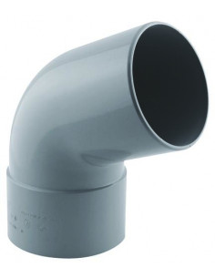 COUDE PVC A 67.30° POUR EVACUATION MALE FEMELLE