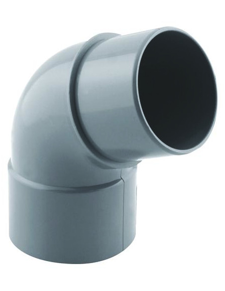 COUDE PVC A 67.30° POUR EVACUATION MALE FEMELLE