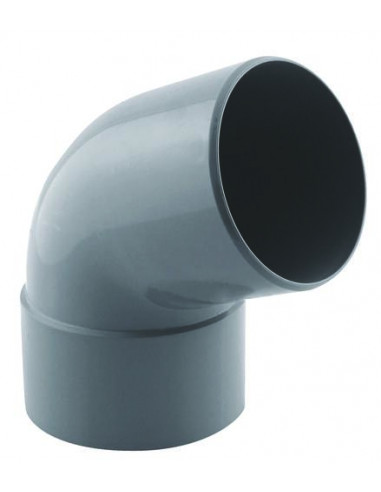 COUDE PVC A 67.30° POUR EVACUATION MALE FEMELLE