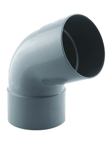 COUDE PVC A 67.30° POUR EVACUATION DOUBLE FEMELLE