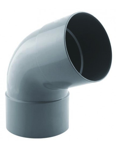 COUDE PVC A 67.30° POUR EVACUATION DOUBLE FEMELLE