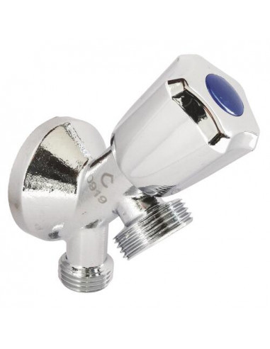 Robinet machine à laver double incliné avec applique SOMATHERM