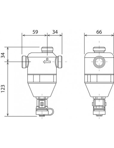 Pot de décantation magnétique 20/27 99121