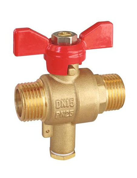 Vanne porte sonde double mâle 15/21 101012001