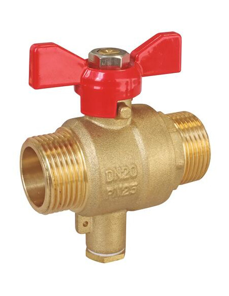 Vanne porte sonde double mâle 20/27 101012002