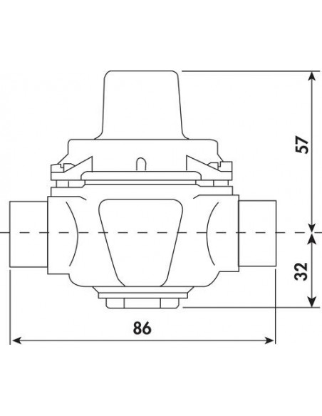 Réducteur de pression à membrane Desbordes GAMME 11 double mâle 15/21 SOCLA 141-15