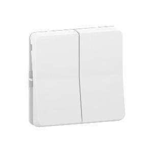 Mureva Styl Double va et vient composable IP55 IK08 blanc SCHNEIDER MUR39022