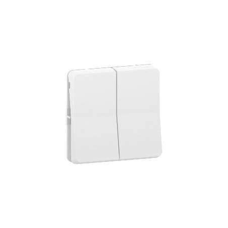 Mureva Styl Double va et vient composable IP55 IK08 blanc SCHNEIDER MUR39022
